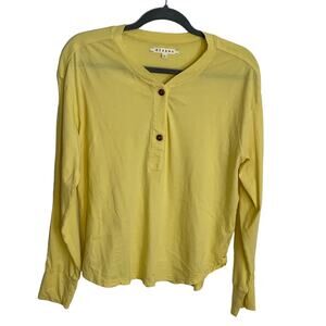 Xirena Yellow Long‎ sleeve tee Size small